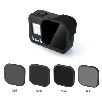 CPL ND8 ND16 ND32 Lens Filter Kit for Hero 8 Black Camera Lens Filter kit Sports Action Video Cameras Accessories Len Filter kit
CPL ND8 ND16 ND32 Lens Filter Kit for Hero 8 Black Camera Lens Filter kit Sports Action Video Cameras Accessories Len Filter kit