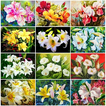 HUACAN 5D DIY Diamond Painting Full Square Lily Flowers Handmade Embroidery Home Decoration Diamond Art
HUACAN 5D DIY Diamond Painting Full Square Lily Flowers Handmade Embroidery Home Decoration Diamond Art