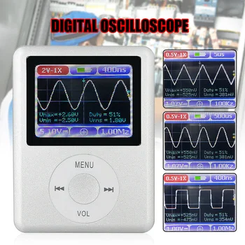 DSO168 Handheld Mini Oscilloscope Portable Ultra-small Digital 20M Bandwidth 100M Sampling Rate Oscilloscope CLH@8
DSO168 Handheld Mini Oscilloscope Portable Ultra-small Digital 20M Bandwidth 100M Sampling Rate Oscilloscope CLH@8