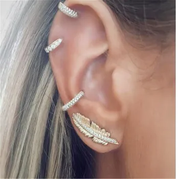 Creative Leaf 4 Piece Earrings Set Gold Colour Crystal Earrings for Women Vintage Fashion Jewelry
Creative Leaf 4 Piece Earrings Set Gold Colour Crystal Earrings for Women Vintage Fashion Jewelry
