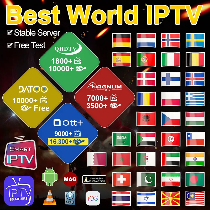 

IPTV XXX Adult Europe Poland Portugal Arabic Finland Smart tv IPTV Subscription M3U Spain 1 Year Sweden 4k Germany Greek IP TV