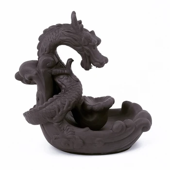 Ceramic Dragon Waterfall Backflow Incense Burner Censer Cone Incenses 20x19x10cm
Ceramic Dragon Waterfall Backflow Incense Burner Censer Cone Incenses 20x19x10cm