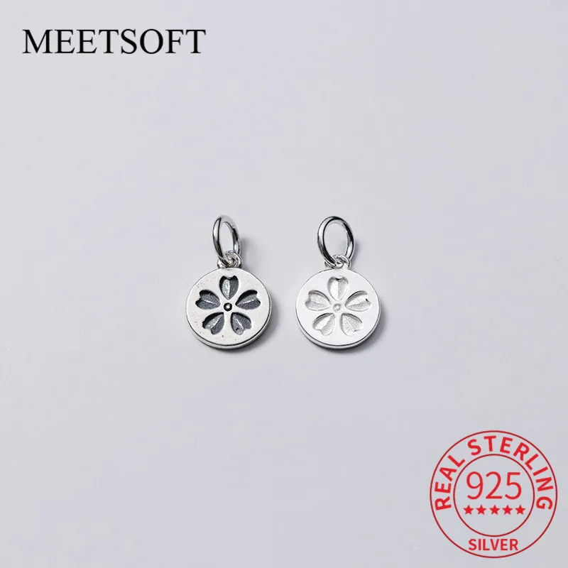Романтические шармы MEETSOFT из стерлингового серебра 925 пробы с милыми цветами и узором, специальное ожерелье ручной работы «сделай сам», декоративные аксессуары
Романтические шармы MEETSOFT из стерлингового серебра 925 пробы с милыми цветами и узором, специальное ожерелье ручной работы «сделай сам», декоративные аксессуары