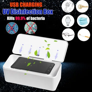 UV Light Phone Sterilizer Box Jewelry Phones Mask Key Nail Watch Cleaner Personal Sanitizer Disinfection Cabinet Esterilizador
UV Light Phone Sterilizer Box Jewelry Phones Mask Key Nail Watch Cleaner Personal Sanitizer Disinfection Cabinet Esterilizador