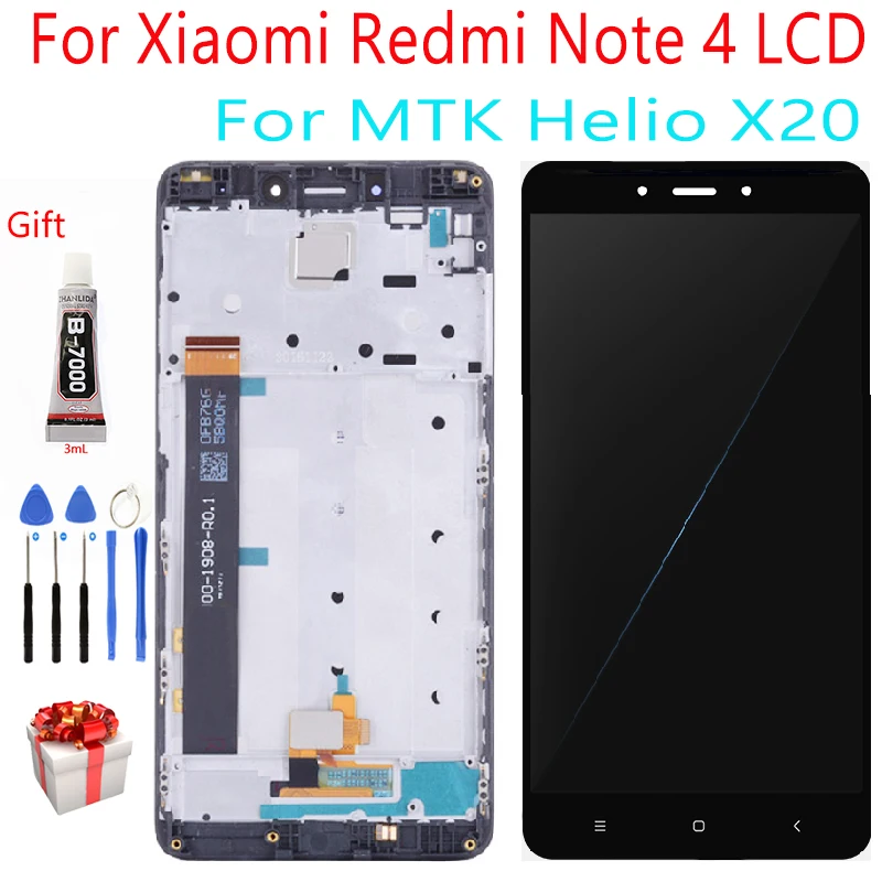 Display For Xiaomi Redmi Note 4 LCD Display With Frame Touch Screen Display On Redmi Note 4 MTK Helio X20 LCD Display Assembly
Display For Xiaomi Redmi Note 4 LCD Display With Frame Touch Screen Display On Redmi Note 4 MTK Helio X20 LCD Display Assembly