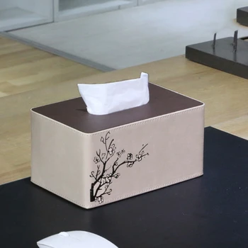 Plum Blossom PU Leather Tissue Box Rectangle Paper Towel Holder Napkin Storage 667A
Plum Blossom PU Leather Tissue Box Rectangle Paper Towel Holder Napkin Storage 667A