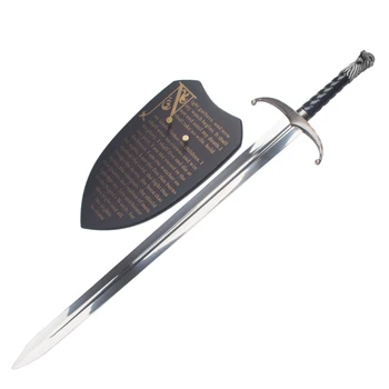 Cos Film and television works props Uncut swords cosplay props 107 cm length 1.4 kg can be hung on the wall decoration
Cos Film and television works props Uncut swords cosplay props 107 cm length 1.4 kg can be hung on the wall decoration
