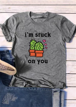 I'm Stuck On You Cactus T Shirt 2020 Summer Cute Graphic Tees Women Short Sleeve O-neck Casual T-Shirts Harajuku Tops Shirts
I'm Stuck On You Cactus T Shirt 2020 Summer Cute Graphic Tees Women Short Sleeve O-neck Casual T-Shirts Harajuku Tops Shirts