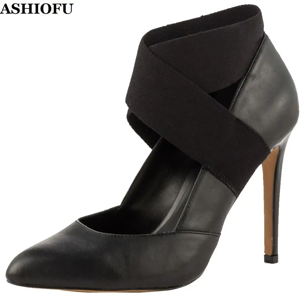 ASHIOFU Handmade Women's High Heel Pumps Cross-Bands Party Prom Dress Shoes Pointy Large Size Evening Fashion Court Pumps Shoes
ASHIOFU Handmade Women's High Heel Pumps Cross-Bands Party Prom Dress Shoes Pointy Large Size Evening Fashion Court Pumps Shoes