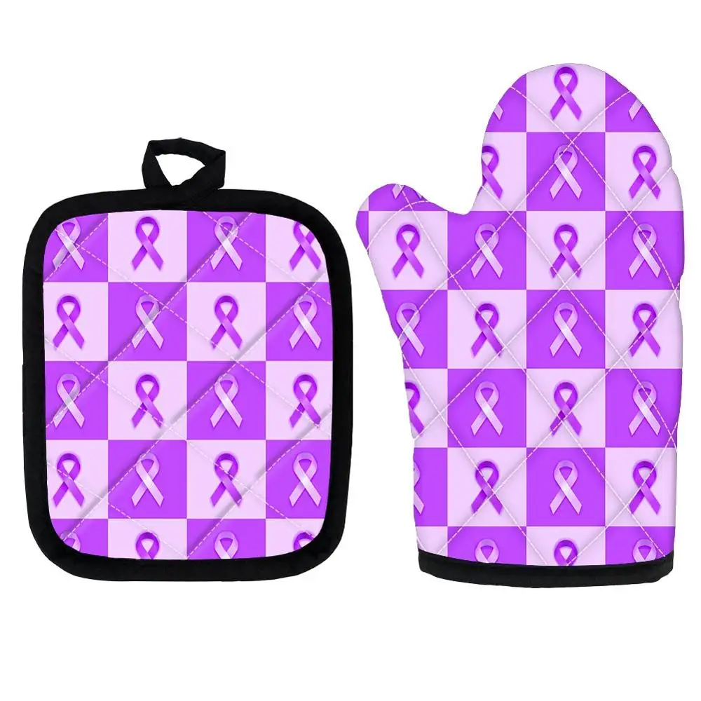 Breast Cancer Awareness Pink Ribbon Pattern Print Anti-Hot Gloves Cooking Home Microwave Oven Mitts Set of 2 Pot Holders Golves
Breast Cancer Awareness Pink Ribbon Pattern Print Anti-Hot Gloves Cooking Home Microwave Oven Mitts Set of 2 Pot Holders Golves