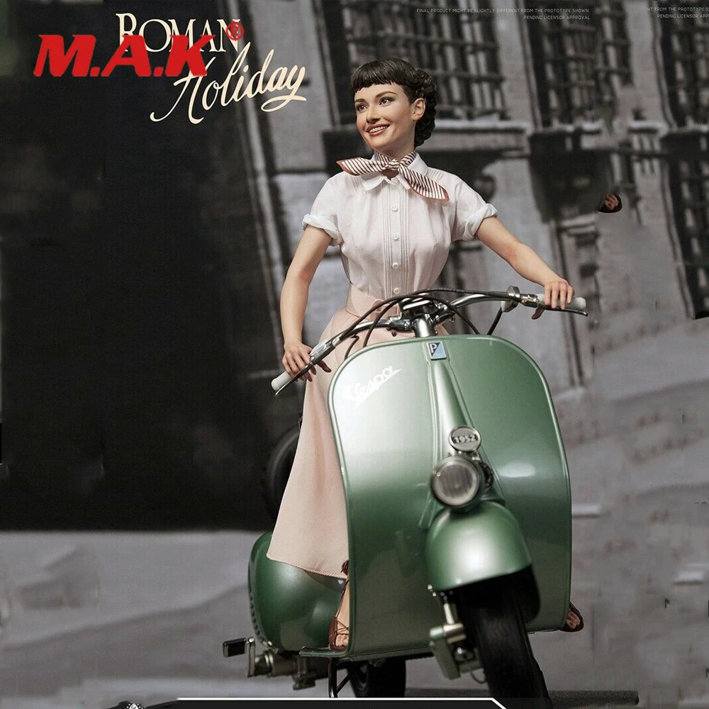 Blitzway 1/4 Scale Audrey Hepburn Princess Ann and Vespa 125 Scooter Figure Set For Collection
Blitzway 1/4 Scale Audrey Hepburn Princess Ann and Vespa 125 Scooter Figure Set For Collection