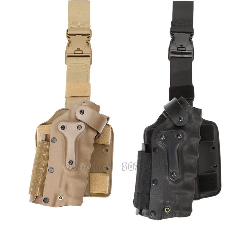 Tactical Gun Holster Set w/ leg Platform Hunting Right Left Hand Use Drop Leg Hoster for Glock 17 19 / 1911 / M92 M9/P226
Tactical Gun Holster Set w/ leg Platform Hunting Right Left Hand Use Drop Leg Hoster for Glock 17 19 / 1911 / M92 M9/P226
