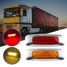 2PCS 2021 New Arrival 8LED Side Tail Lights Side Marker Lights Electroplated 12V/24V Car External Lamp for Car Truck Red Yellow
2PCS 2021 New Arrival 8LED Side Tail Lights Side Marker Lights Electroplated 12V/24V Car External Lamp for Car Truck Red Yellow