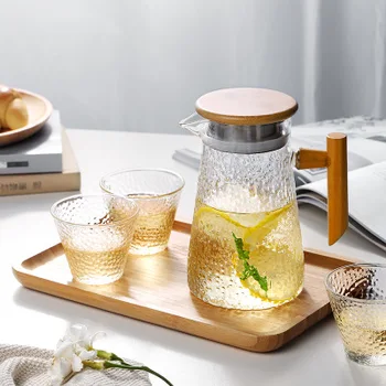Water Pitcher Glass Kettle 950ml Resistant Transparent Teapot Coffee Juice Jug with Stainless Strainer Functional
Water Pitcher Glass Kettle 950ml Resistant Transparent Teapot Coffee Juice Jug with Stainless Strainer Functional