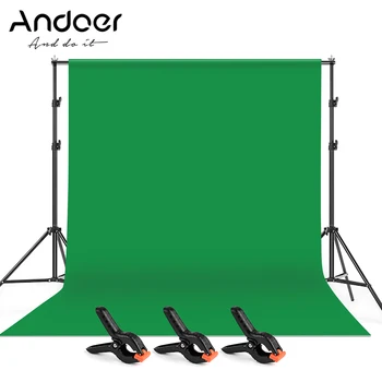 Andoer 2 * 3m Photography Green Screen Backdrop Background Washable Polyester-Cotton Fabric 2*3m Backdrop Stand Bracket+3*Clamps
Andoer 2 * 3m Photography Green Screen Backdrop Background Washable Polyester-Cotton Fabric 2*3m Backdrop Stand Bracket+3*Clamps