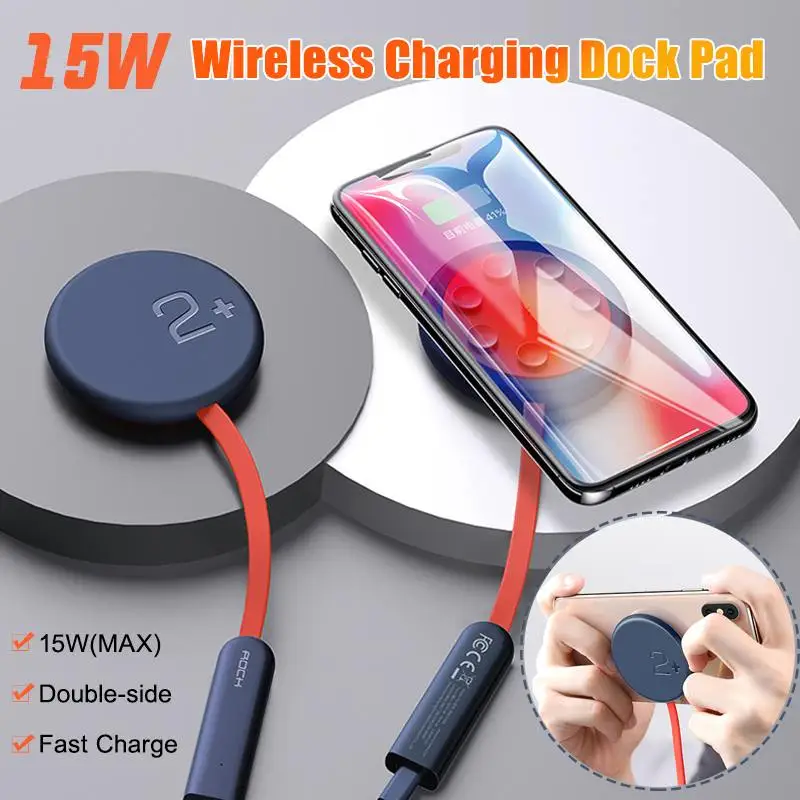 15W Wireless Charger Double-side Sucker Quick Charge Dock Indicator Light Charging Pad Suction Cup for iPhone Samsung Huawei
15W Wireless Charger Double-side Sucker Quick Charge Dock Indicator Light Charging Pad Suction Cup for iPhone Samsung Huawei