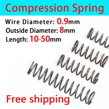 Pressure Spring Compressed Spring Return Spring Release Spring Spot Goods Wire Diameter 0.9mm, Outer Diameter 8mm
Pressure Spring Compressed Spring Return Spring Release Spring Spot Goods Wire Diameter 0.9mm, Outer Diameter 8mm