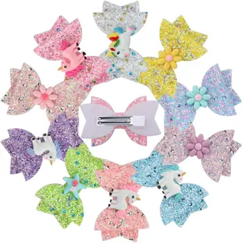free shipping 10pcs 3”New style party bow hairpins glitter hair bows with unicorn girls fashion flower hair accessories
free shipping 10pcs 3”New style party bow hairpins glitter hair bows with unicorn girls fashion flower hair accessories