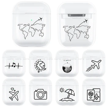 Cartoon Simple Map Airplane Transparent Case For Apple AirPods 2 Hard PC Cover Earphone Case For Apple AirPods 1 2 New Designs
Cartoon Simple Map Airplane Transparent Case For Apple AirPods 2 Hard PC Cover Earphone Case For Apple AirPods 1 2 New Designs