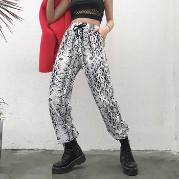 Focal20 Streetwear Snake Print Pants Women High Waist Casual Pants Vintage Loose Trousers Straight Pants Joggers 
Focal20 Streetwear Snake Print Pants Women High Waist Casual Pants Vintage Loose Trousers Straight Pants Joggers