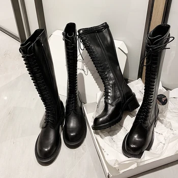 2020 New 5.5cm\3.5cm Heels Women Knee High Boots New Winter Warm Long Boots Shoes Woman Genuine Leather The Motorcycle Boots
2020 New 5.5cm\3.5cm Heels Women Knee High Boots New Winter Warm Long Boots Shoes Woman Genuine Leather The Motorcycle Boots