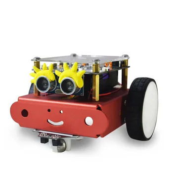 Programmable Robot DIY Obstacle Avoidance Car Graphic Programming Steam Scratch Educational Learning Kit with RC Handle - Red
Programmable Robot DIY Obstacle Avoidance Car Graphic Programming Steam Scratch Educational Learning Kit with RC Handle - Red