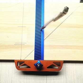 Woodworking Hole Scriber Ruler T-type Crossed Ruler Aluminum Alloy Crossed-out Tool Measuring Tool Marking Tools T300/T400
Woodworking Hole Scriber Ruler T-type Crossed Ruler Aluminum Alloy Crossed-out Tool Measuring Tool Marking Tools T300/T400