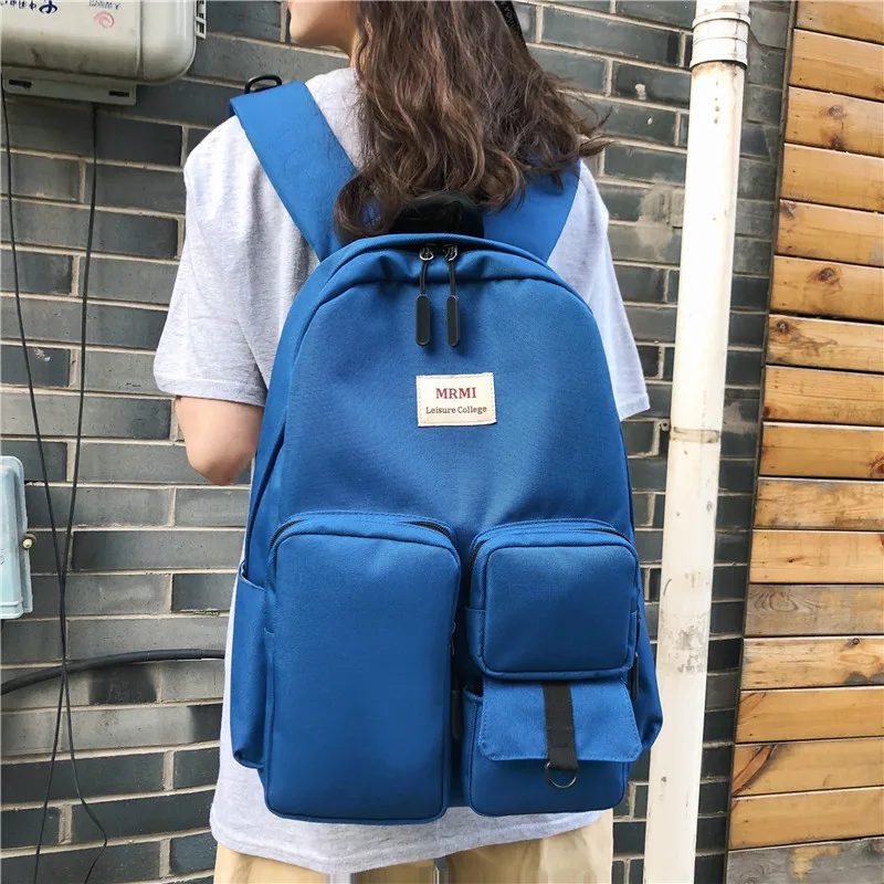 School Bag Student Korean-style Campus Harajuku Ulzzang Multi-pocket Large Black And White with Pattern Blue Multi-pockets Backp
School Bag Student Korean-style Campus Harajuku Ulzzang Multi-pocket Large Black And White with Pattern Blue Multi-pockets Backp