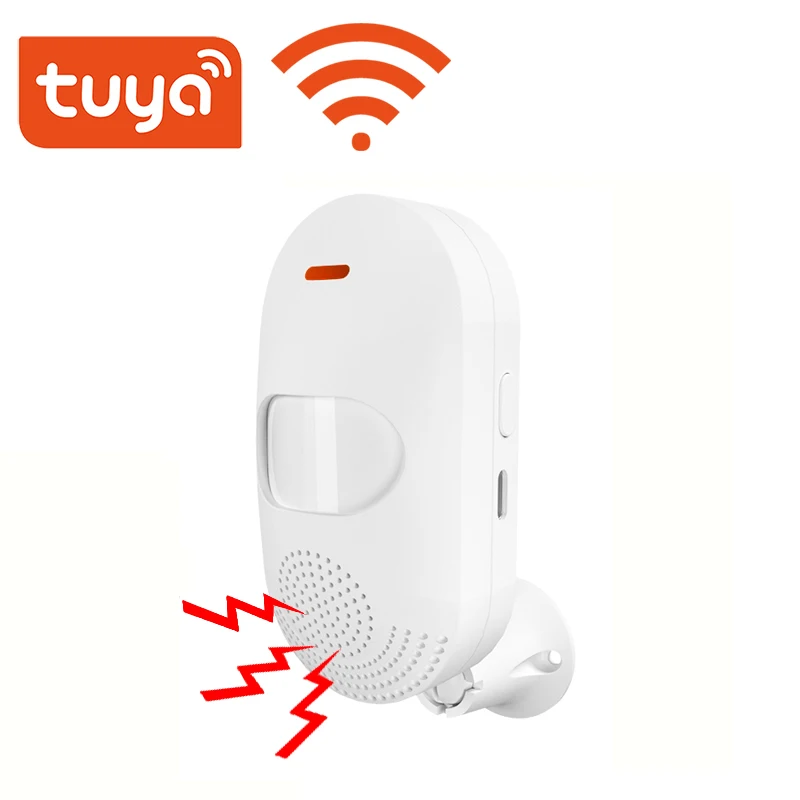 Датчик движения TUYA с Wi-Fi и пассивным ИК датчиком, звуковой сигнал со встроенным USB/аккумулятором, два метода электропитания для домашней автоматизации, домашняя сигнализация
Датчик движения TUYA с Wi-Fi и пассивным ИК датчиком, звуковой сигнал со встроенным USB/аккумулятором, два метода электропитания для домашней автоматизации, домашняя сигнализация