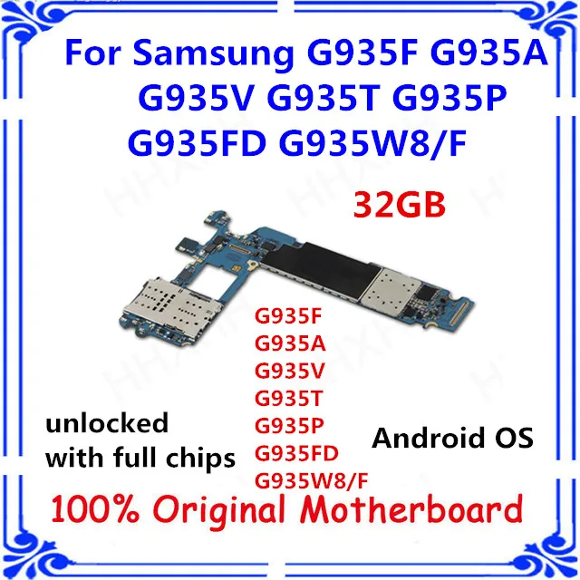 For samsung S7 Edge G935F G935A G935V G935T G935P G935FD G935W8/F motherboard 32GB with chip S7 motherboard Unlocked Android fee
For samsung S7 Edge G935F G935A G935V G935T G935P G935FD G935W8/F motherboard 32GB with chip S7 motherboard Unlocked Android fee