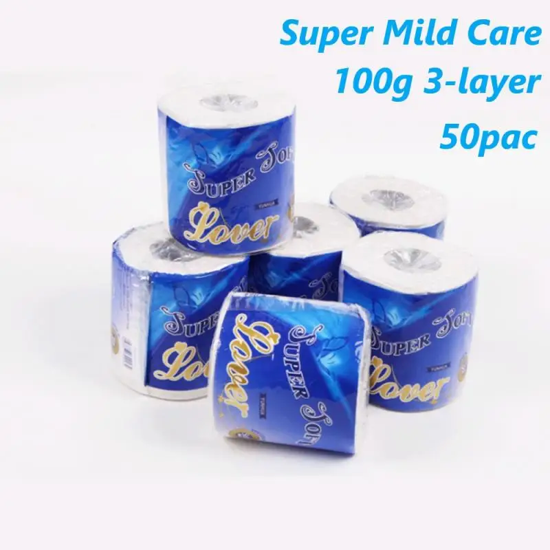 3-layer Bulk Toilet Tissue 100g Paper Super Mild Care Toilet Dissolvable Roll Of Paper Standard Roll With Separate Package
3-layer Bulk Toilet Tissue 100g Paper Super Mild Care Toilet Dissolvable Roll Of Paper Standard Roll With Separate Package
