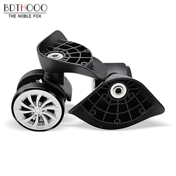 1 Pair Swivel Universal Wheel Replacement Luggage Wheels Black Double row Wheels for suitcases A57-FSL
1 Pair Swivel Universal Wheel Replacement Luggage Wheels Black Double row Wheels for suitcases A57-FSL