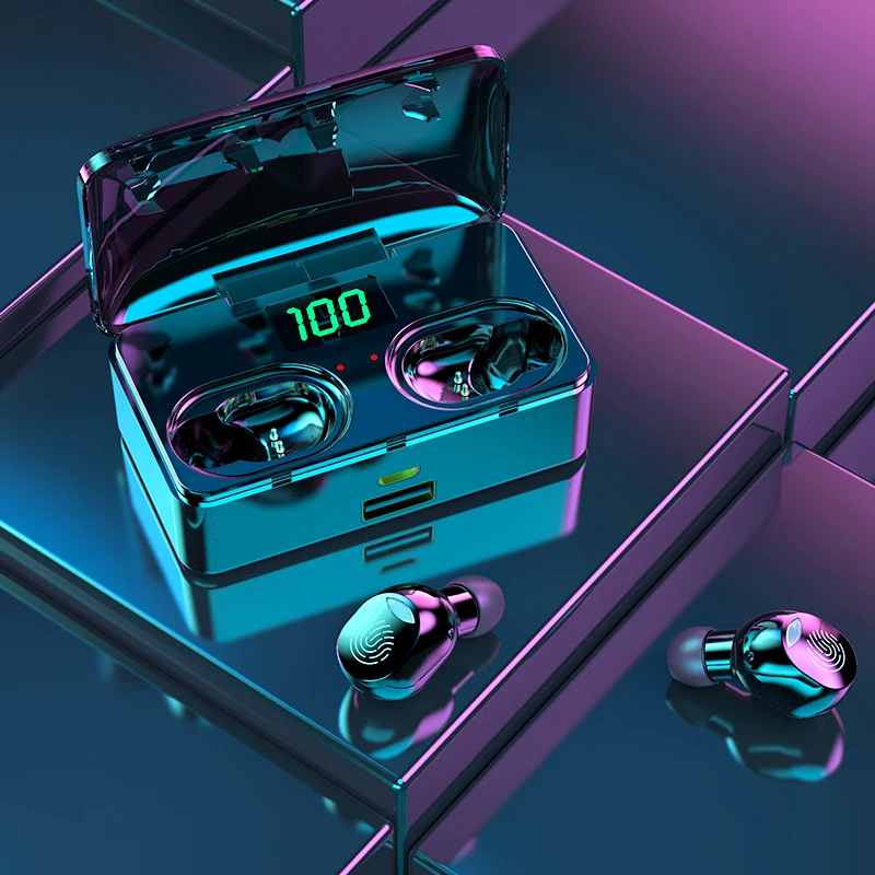 TWS Wireless Earphones Sports Bluetooth 5.0 Earbuds Touch Control With Button Light LED Display Charging Case Noise Canceling
TWS Wireless Earphones Sports Bluetooth 5.0 Earbuds Touch Control With Button Light LED Display Charging Case Noise Canceling