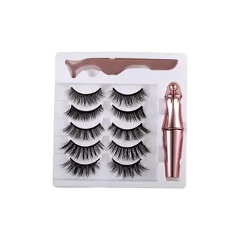 5pair Of 3D Magnetic Eyelashes Handmade Eyelashes Eye Repeated Use Extended False Fake Eyelashe Makeup Magnetic Eyelashe F5O9
5pair Of 3D Magnetic Eyelashes Handmade Eyelashes Eye Repeated Use Extended False Fake Eyelashe Makeup Magnetic Eyelashe F5O9