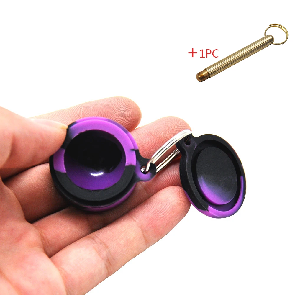 COSY MOMENT Camouflage Silicone Tobacco Jar Pill Box With Cover Key Chain Wax Oil Box With Tobacco Shovel Mini Metal Spoon YJ538
COSY MOMENT Camouflage Silicone Tobacco Jar Pill Box With Cover Key Chain Wax Oil Box With Tobacco Shovel Mini Metal Spoon YJ538