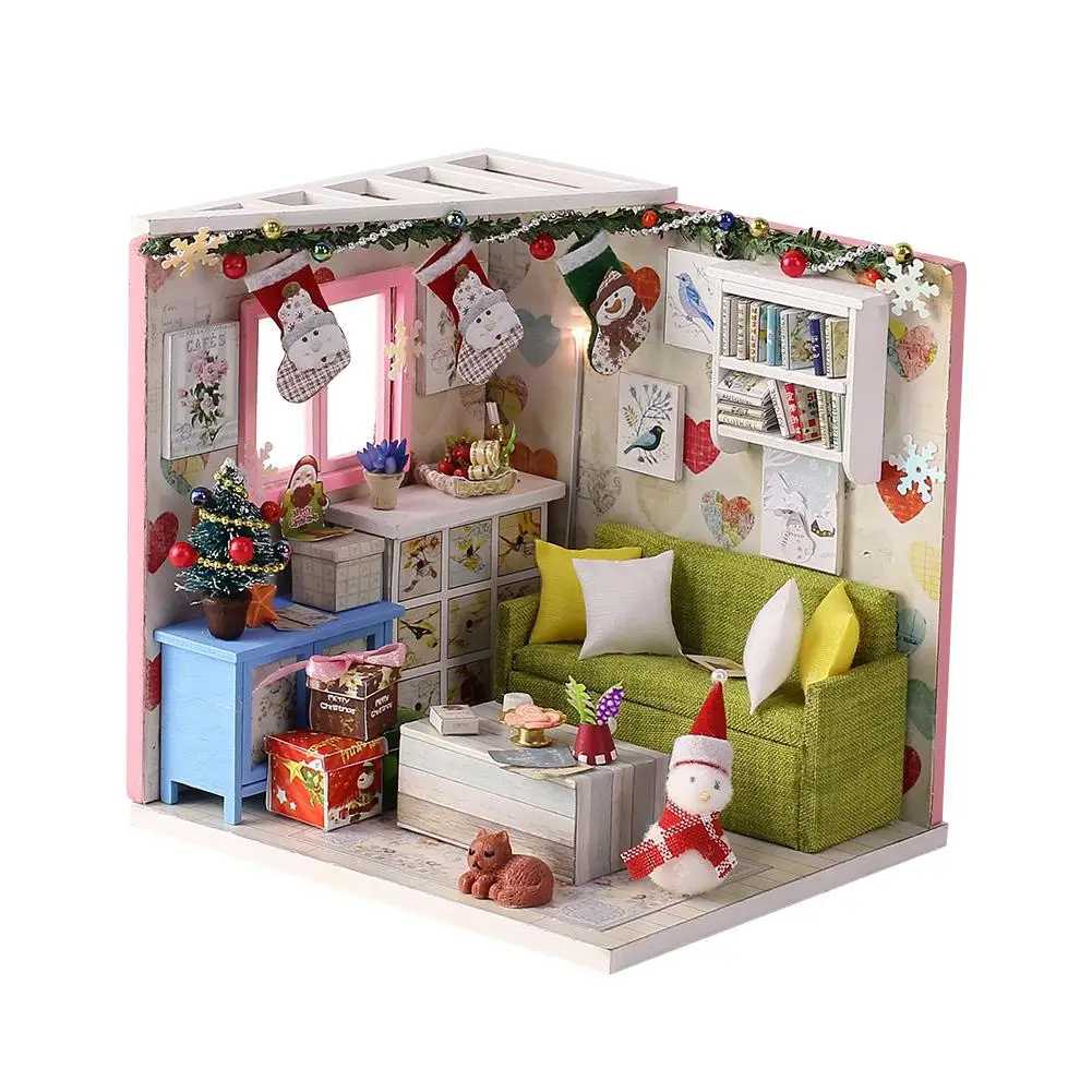 1:24 DIY Christmas Puzzle Wooden Doll Accessories Hand-Assembled House Model Toys for Christmas Gift
1:24 DIY Christmas Puzzle Wooden Doll Accessories Hand-Assembled House Model Toys for Christmas Gift