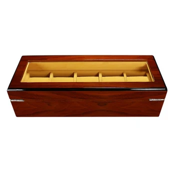 Wood 5 Slots Watch Box Organizer Clear Lid Safe Locking Jewelry Display Case
Wood 5 Slots Watch Box Organizer Clear Lid Safe Locking Jewelry Display Case