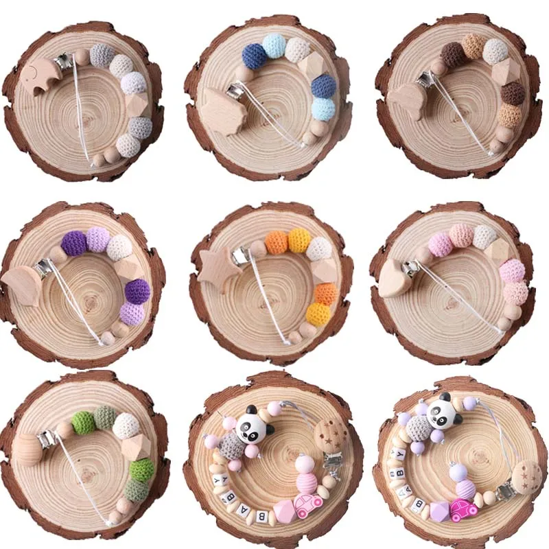 1PC Crochet Baby Pacifier Chain Beech Elephant Wooden Clip Geometric Crochet Beads Bag Wood Teether Tiny Rod Dummy Clips Kid
1PC Crochet Baby Pacifier Chain Beech Elephant Wooden Clip Geometric Crochet Beads Bag Wood Teether Tiny Rod Dummy Clips Kid