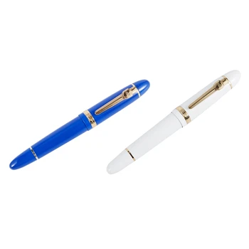 JINHAO 2 Pcs 159 18KGP 0.7Mm Medium Broad NIB Fountain Pen Free Office Fountain Pen with a Box, Blue & White
JINHAO 2 Pcs 159 18KGP 0.7Mm Medium Broad NIB Fountain Pen Free Office Fountain Pen with a Box, Blue & White