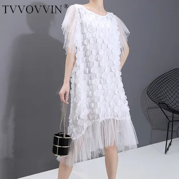 TVVOVVIN 2020 Summer New O-neck Dress Lace Loose Patchwork Casual Petal Sleeve Empire Streetwear Korean Solid Girl Female A260
TVVOVVIN 2020 Summer New O-neck Dress Lace Loose Patchwork Casual Petal Sleeve Empire Streetwear Korean Solid Girl Female A260