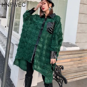 M 2020 new spring turn-down collar batwing sleeves tassels PU leather pocket patchwrork single breasted shirt V492
M 2020 new spring turn-down collar batwing sleeves tassels PU leather pocket patchwrork single breasted shirt V492