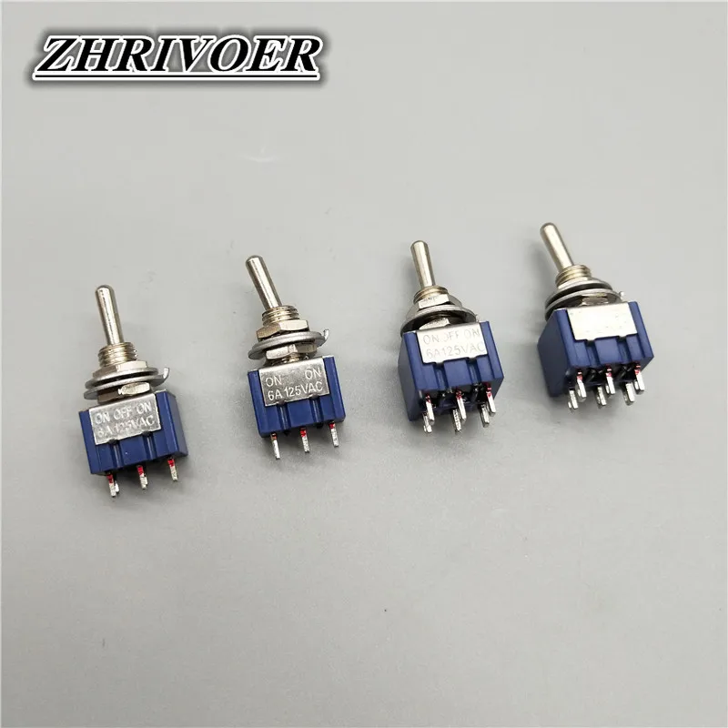 5Pcs Toggle Switch Mini Switches 2 Position 3 Position Latching Switch MTS-102/103/202/203 ON-ON SPDT ON-OFF -ON SPDT DPDT
5Pcs Toggle Switch Mini Switches 2 Position 3 Position Latching Switch MTS-102/103/202/203 ON-ON SPDT ON-OFF -ON SPDT DPDT