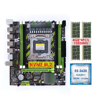 IXUR New Kit X79 Motherboard LGA 2011V2 USB2.0/3.0 SATA3 Support ECC Memory and Xeon E5-2620 CPU Processor 4pcs/4GB
IXUR New Kit X79 Motherboard LGA 2011V2 USB2.0/3.0 SATA3 Support ECC Memory and Xeon E5-2620 CPU Processor 4pcs/4GB