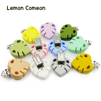 Leaf Pacifier Clip Holder Silicone Teething Accessories Baby Teether DIY Pacifier Dummy Chain Soother Nursing Chewable Toy
Leaf Pacifier Clip Holder Silicone Teething Accessories Baby Teether DIY Pacifier Dummy Chain Soother Nursing Chewable Toy