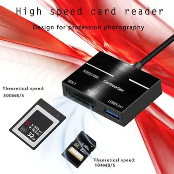 USB USB 3.0 XQD/SD Card Reader Hub Adapter Superspeed Flash Memory Card Read/Write Reader Connector for Sony G Series for OS
USB USB 3.0 XQD/SD Card Reader Hub Adapter Superspeed Flash Memory Card Read/Write Reader Connector for Sony G Series for OS