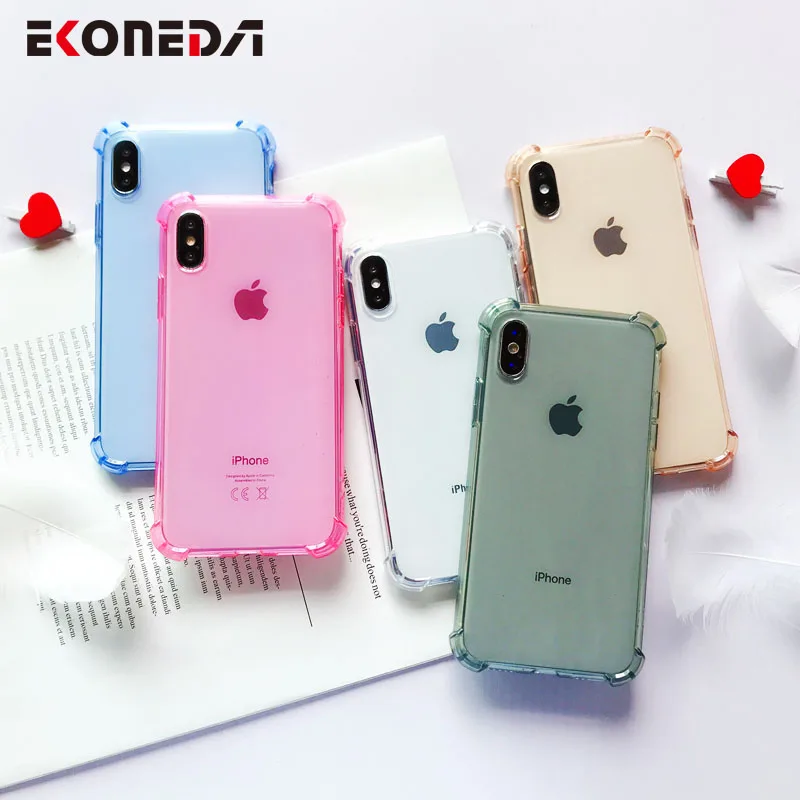 EKONEDA Anti-knock Clear Case For iPhone XR X XS Max Case Silicone Candy Color Plain Case For iPhone 11 7 6 6S 8 Plus 11Pro Case
EKONEDA Anti-knock Clear Case For iPhone XR X XS Max Case Silicone Candy Color Plain Case For iPhone 11 7 6 6S 8 Plus 11Pro Case