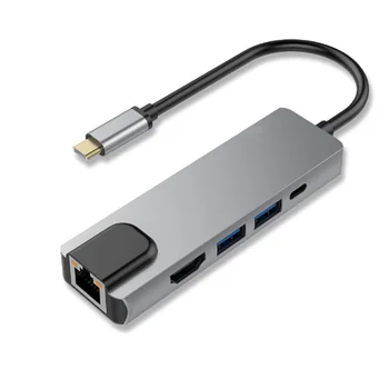USB 3.1 to Hdmi Type-C Docking Station 5-In-1 with HDMI Network Card All-In-One Converter
USB 3.1 to Hdmi Type-C Docking Station 5-In-1 with HDMI Network Card All-In-One Converter