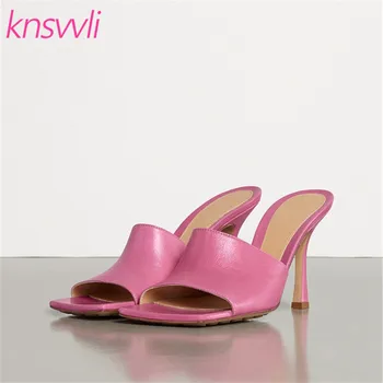 Square Toe Mules High Heels Slippers Women Pink Blue Sandals Woman Summer Slides Ladies Designer Thin Heels Party Shoes Woman
Square Toe Mules High Heels Slippers Women Pink Blue Sandals Woman Summer Slides Ladies Designer Thin Heels Party Shoes Woman