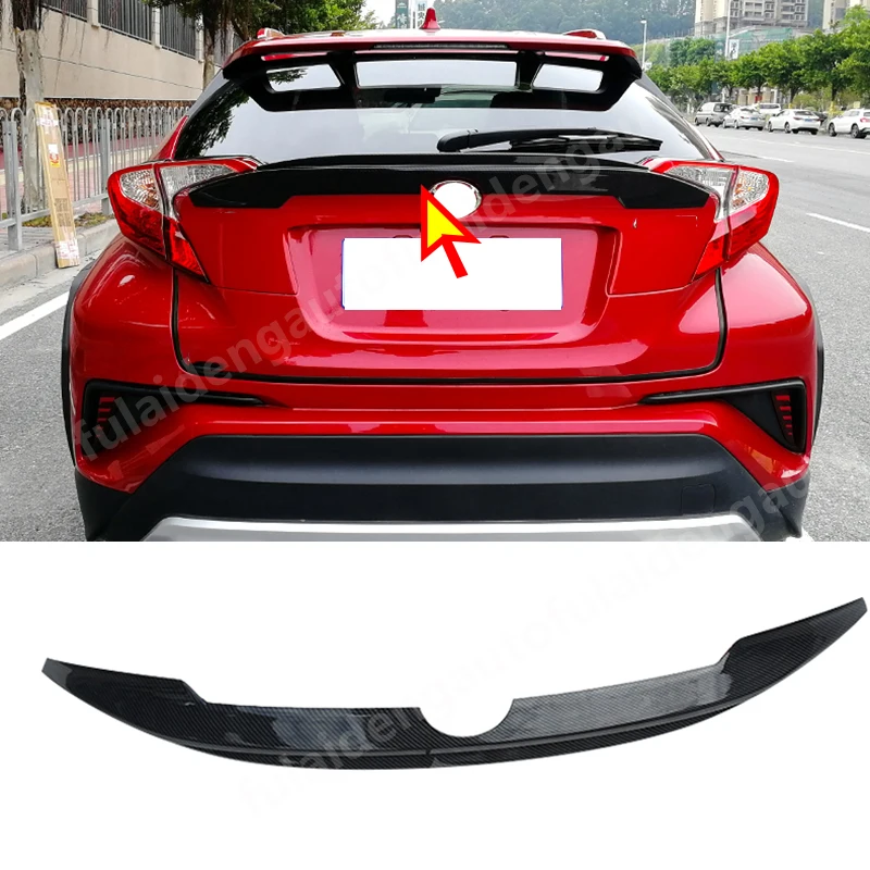 For Toyota CHR C-HR 2016-2019 Carbon fiber ABS Rear Trunk Spoiler Protector Wing Trim cover Car Styling Accessories
For Toyota CHR C-HR 2016-2019 Carbon fiber ABS Rear Trunk Spoiler Protector Wing Trim cover Car Styling Accessories