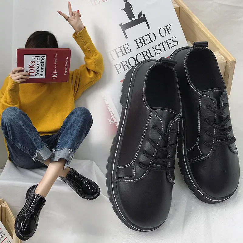 2019 Spring New Style Students Korean-style College Versitile Fashion Semi-high Heeled British Style Bullock Small Leather Shoes
2019 Spring New Style Students Korean-style College Versitile Fashion Semi-high Heeled British Style Bullock Small Leather Shoes